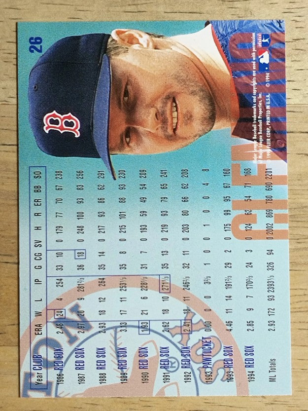 1995 Fleer #26 Roger Clemens