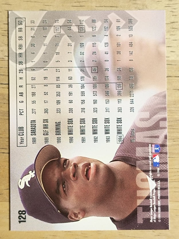 1995 Fleer #128 Frank Thomas