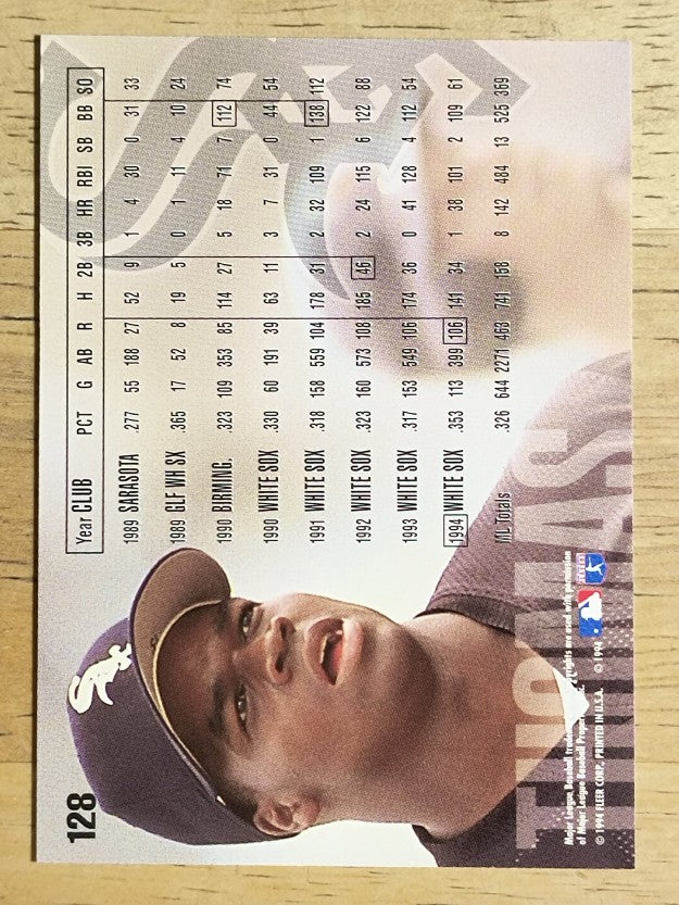 1995 Fleer #128 Frank Thomas