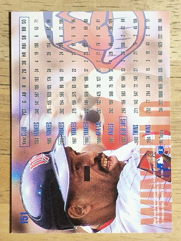 1995 Fleer #151 Dave Winfield