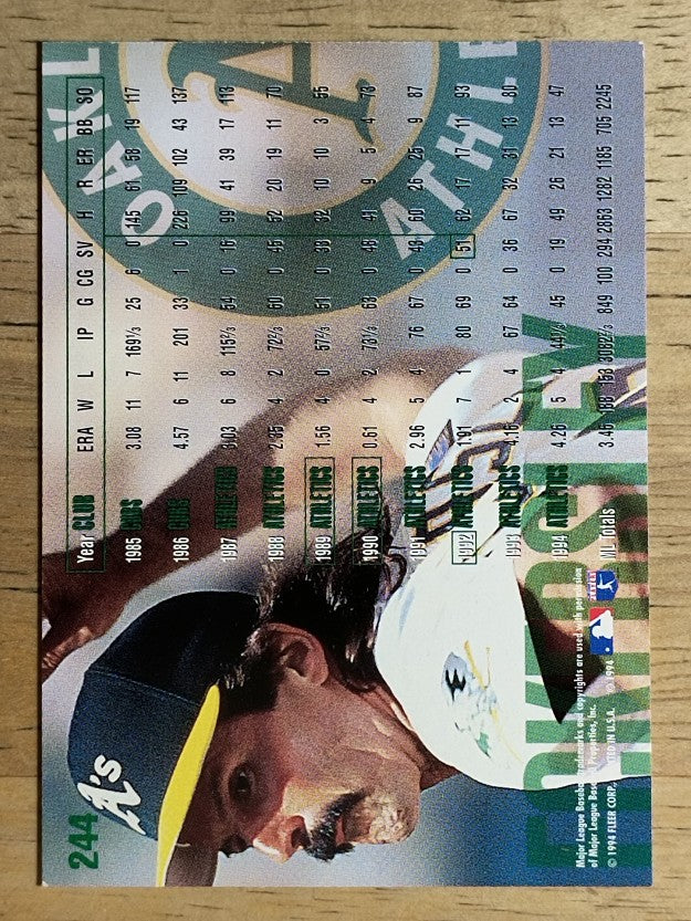 1995 Fleer #244 Dennis Eckersley