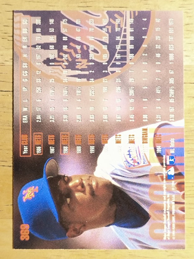 1995 Fleer #369 Dwight Gooden