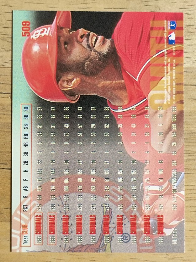 1995 Fleer #509 Ozzie Smith
