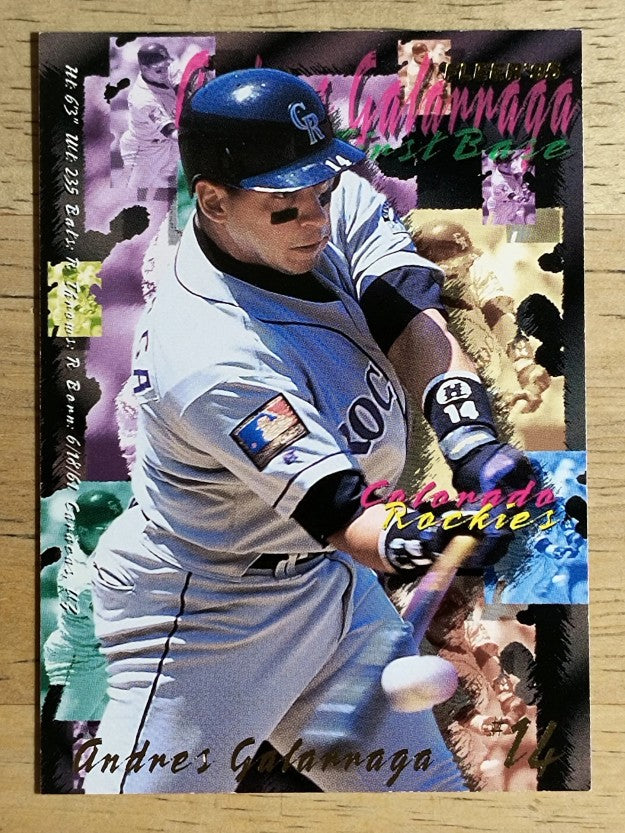 1995 Fleer #518 Andres Galarraga