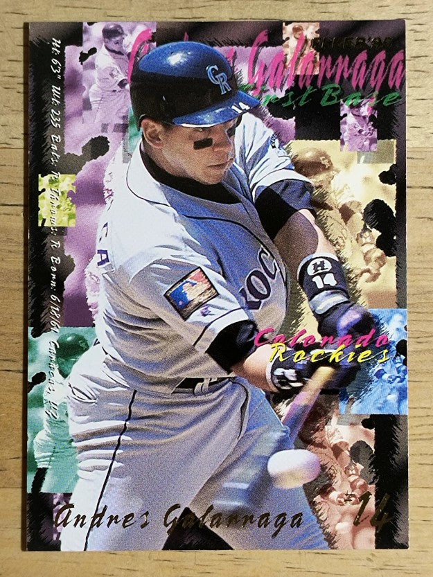 1995 Fleer #518 Andres Galarraga
