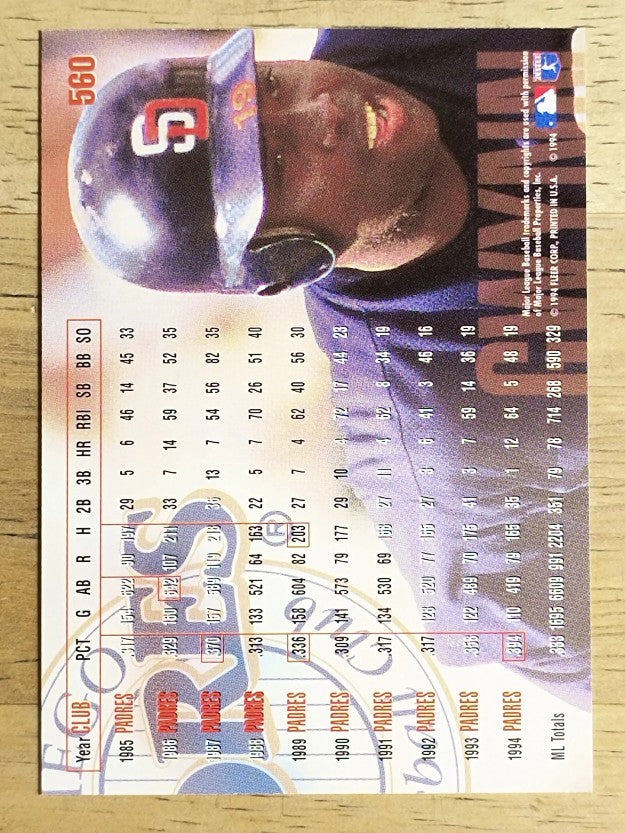 1995 Fleer #560 Tony Gwynn