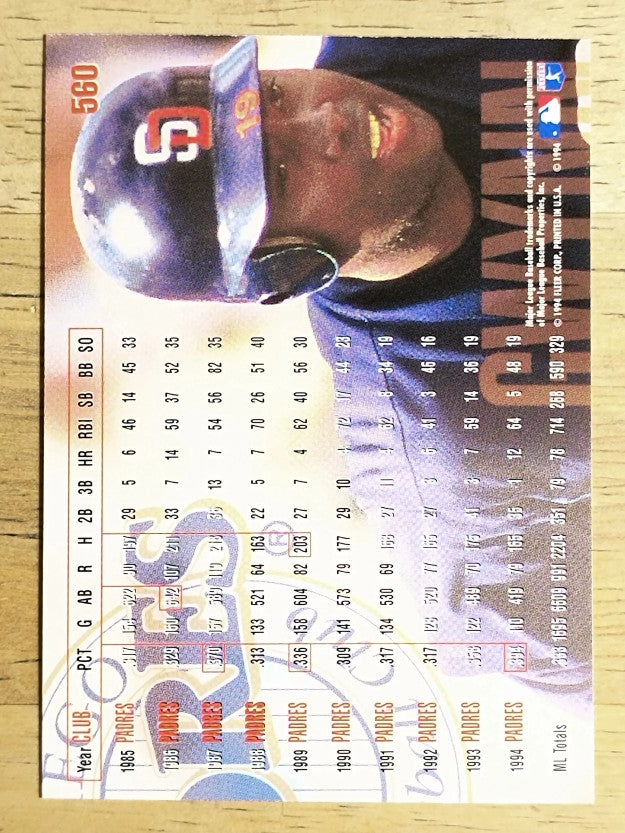 1995 Fleer #560 Tony Gwynn