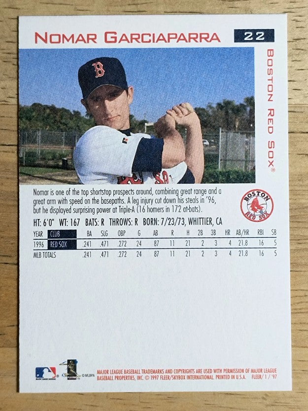 1997 Fleer #22 Nomar Garciaparra