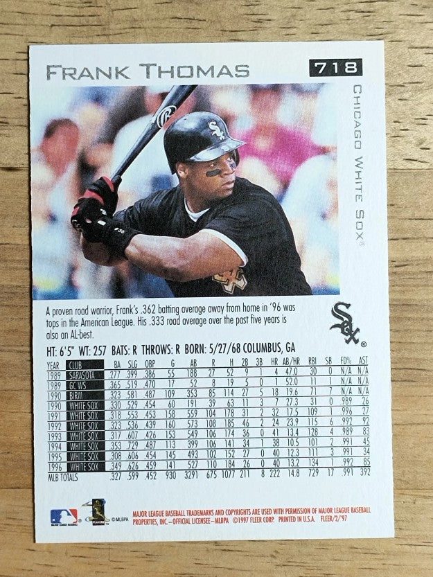 1997 Fleer #718 Frank Thomas ENC