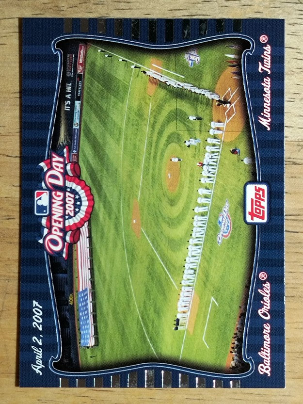 2007 Topps Opening Day Team vs. Team #OD12 Baltimore Orioles/Minnesota Twins
