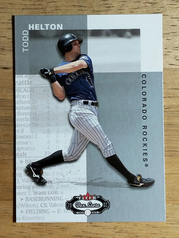 2002 Fleer Box Score #63 Todd Helton