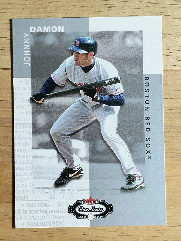 2002 Fleer Box Score #75 Johnny Damon Sox