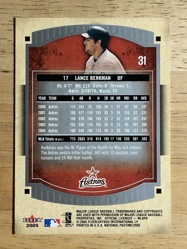 2005 National Pastime #31 Lance Berkman