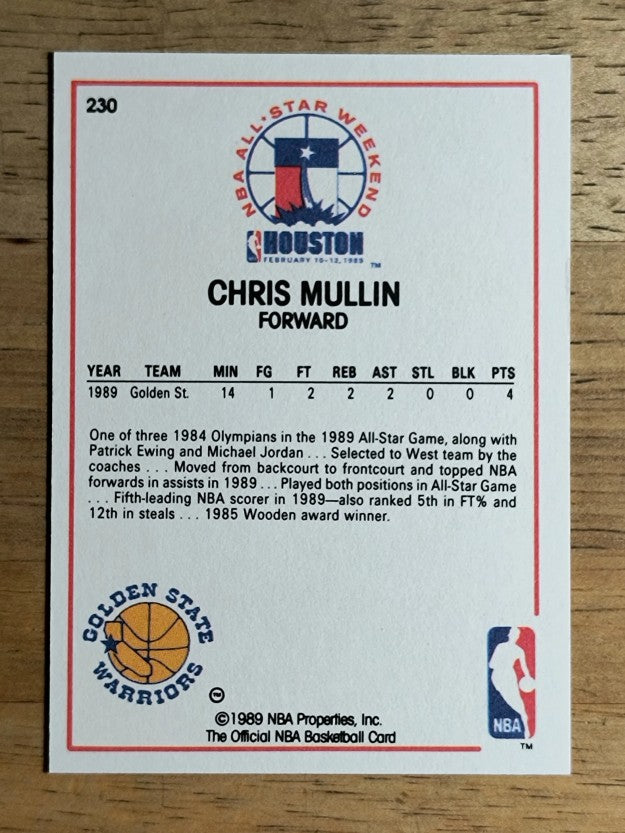 1989-90 Hoops #230 Chris Mullin AS