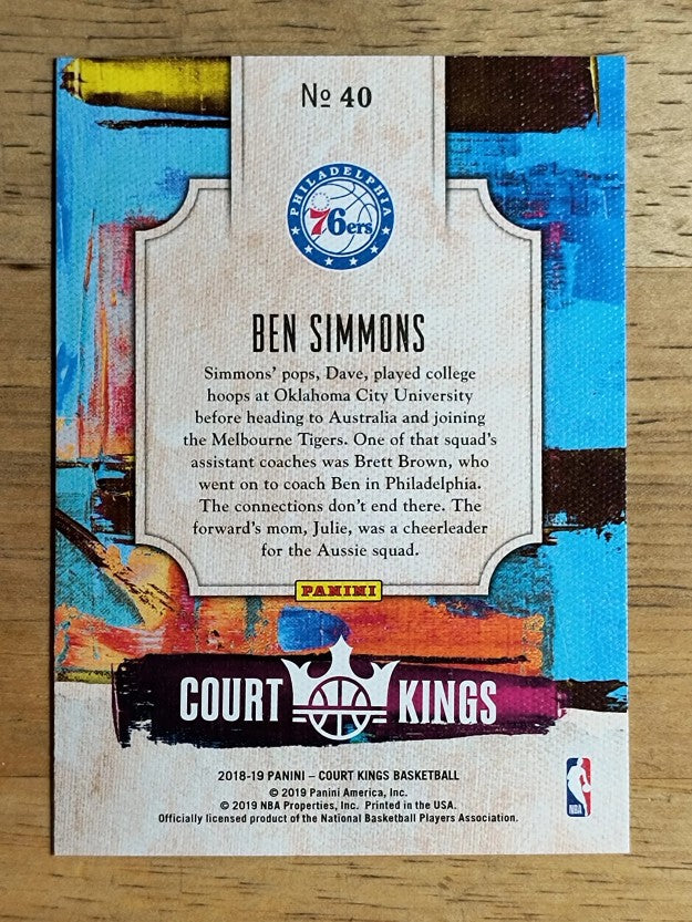 2018-19 Court Kings Renaissance Men #40 Ben Simmons