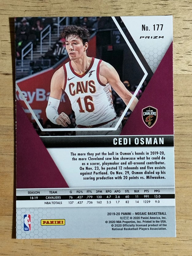 2019-20 Panini Mosaic Mosaic Orange Reactive #177 Cedi Osman