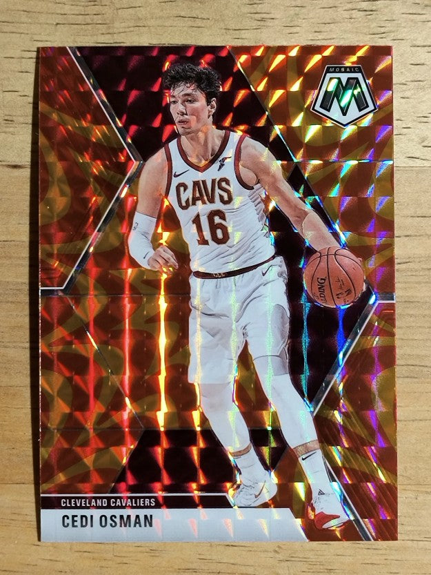 2019-20 Panini Mosaic Mosaic Orange Reactive #177 Cedi Osman