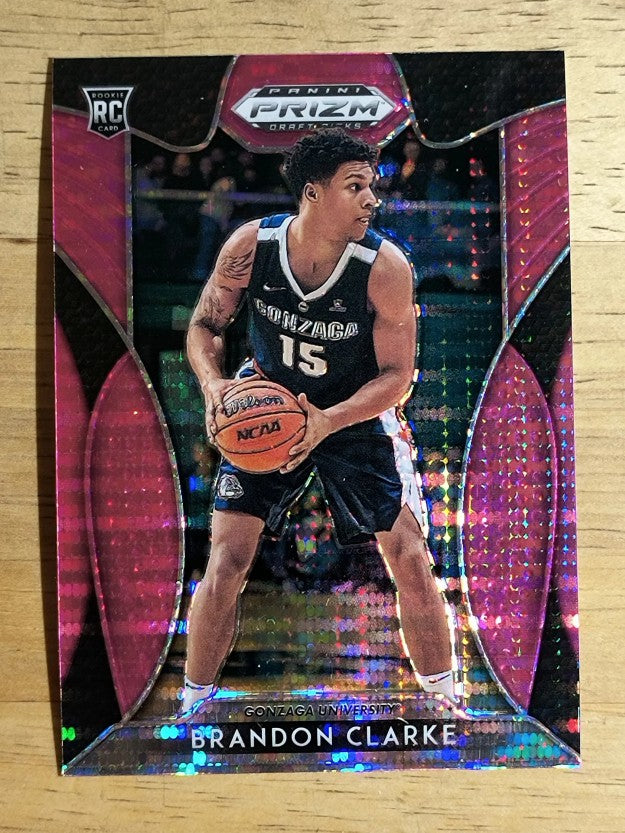 2019-20 Panini Prizm Draft Picks Prizms Pink Pulsar #86 Brandon Clarke