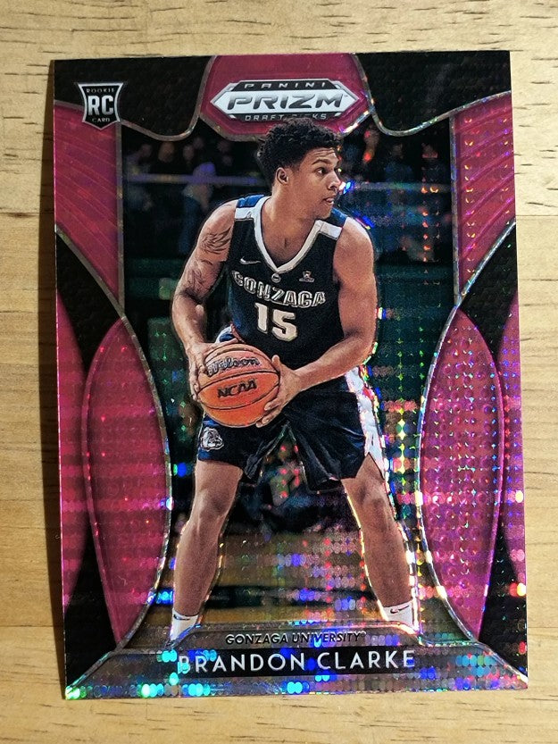2019-20 Panini Prizm Draft Picks Prizms Pink Pulsar #86 Brandon Clarke