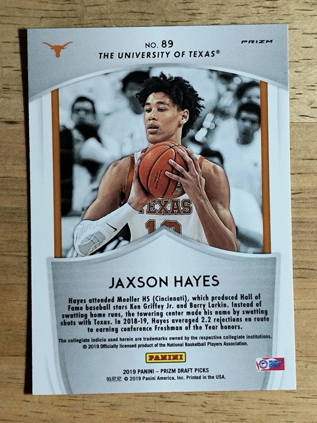 2019-20 Panini Prizm Draft Picks Prizms Pink Pulsar #89 Jaxson Hayes CR