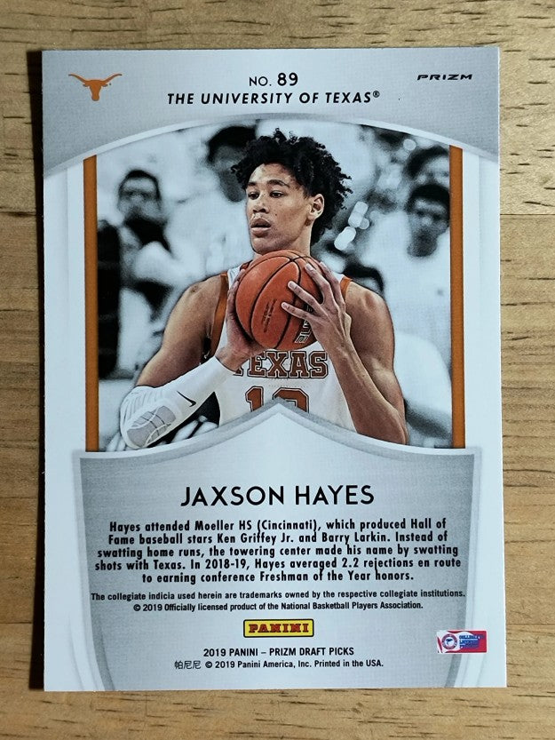 2019-20 Panini Prizm Draft Picks Prizms Pink Pulsar #89 Jaxson Hayes CR