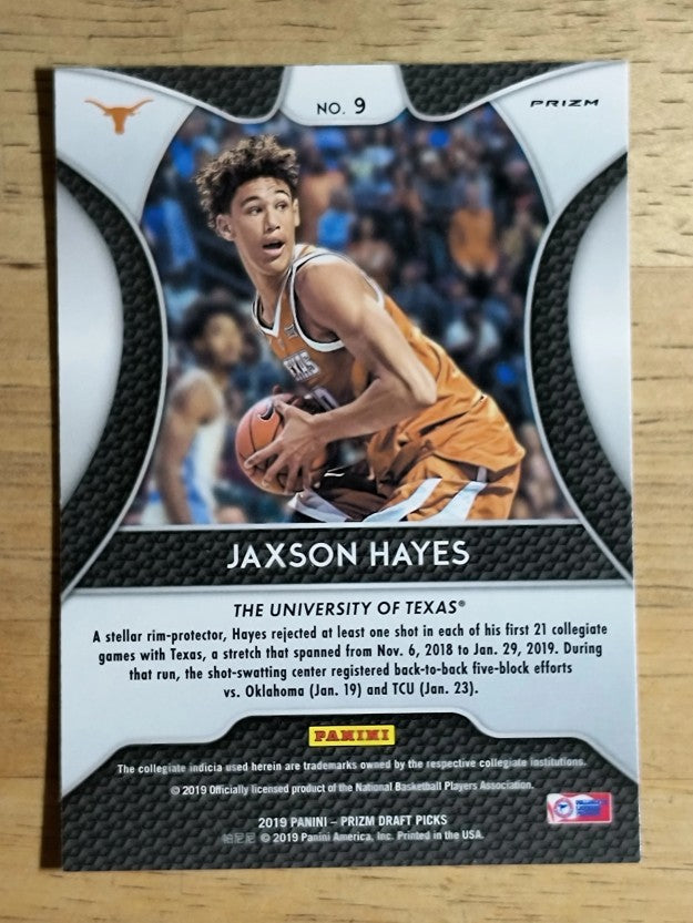 2019-20 Panini Prizm Draft Picks Prizms Silver #9 Jaxson Hayes