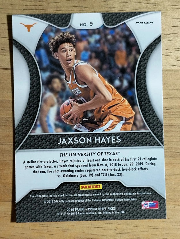 2019-20 Panini Prizm Draft Picks Prizms Silver #9 Jaxson Hayes