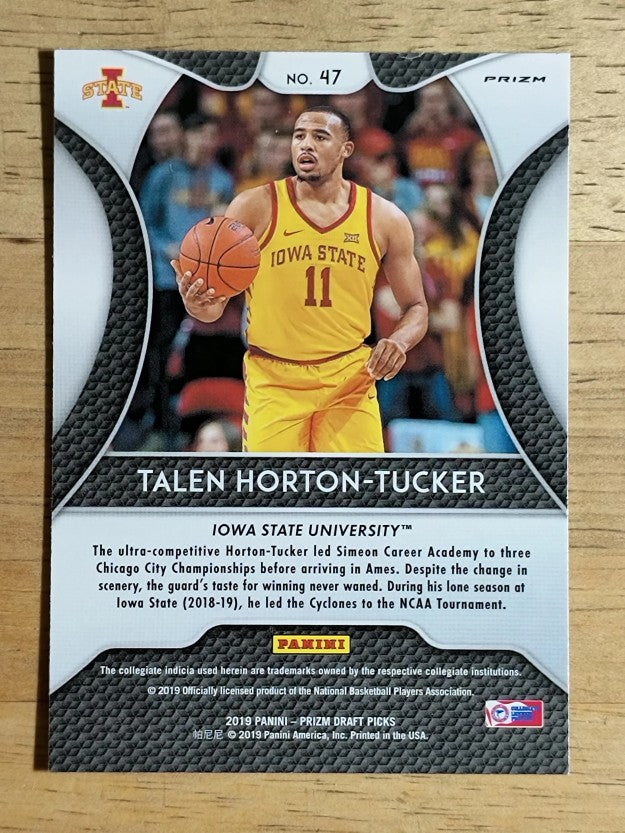 2019-20 Panini Prizm Draft Picks Prizms Silver #47 Talen Horton-Tucker