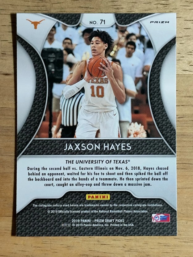 2019-20 Panini Prizm Draft Picks Prizms Silver #71 Jaxson Hayes