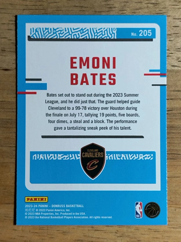 2023-24 Donruss #205 Emoni Bates RC
