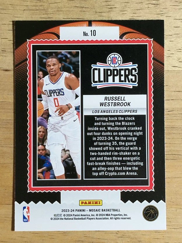 2023-24 Panini Mosaic Jam Masters #10 Russell Westbrook