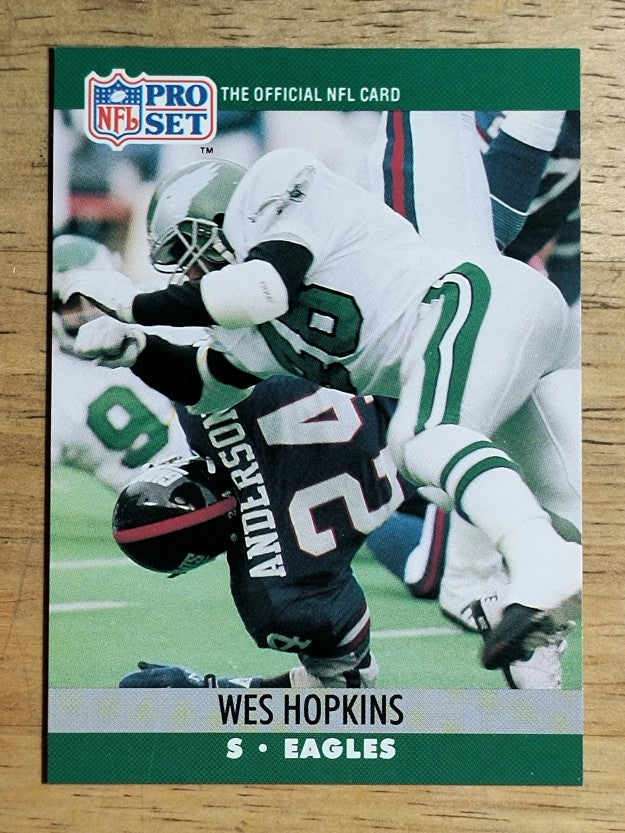 1990 Pro Set #607 Wes Hopkins