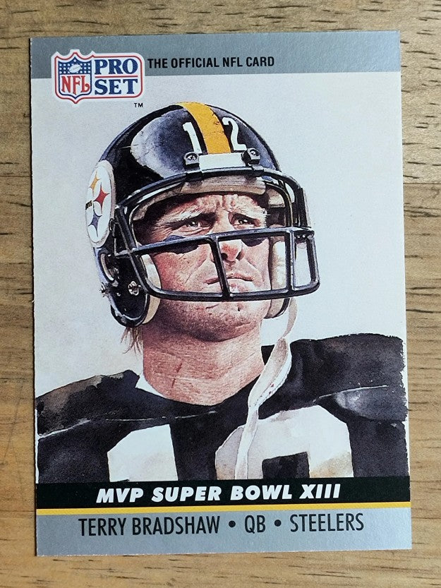 1990 Pro Set Super Bowl MVP's #13 Terry Bradshaw