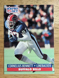 1991 Pro Set #74A Cornelius Bennett/NFLPA logo on back
