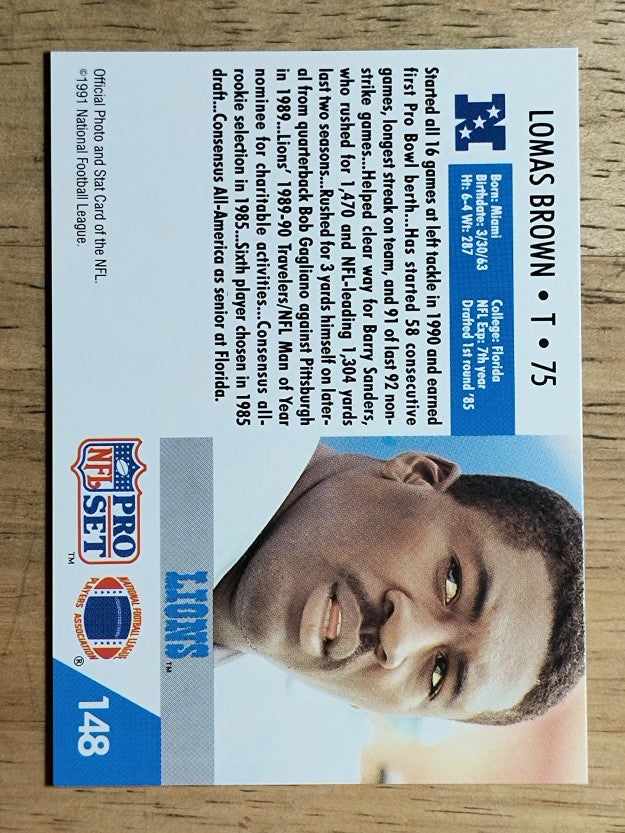 1991 Pro Set #148 Lomas Brown