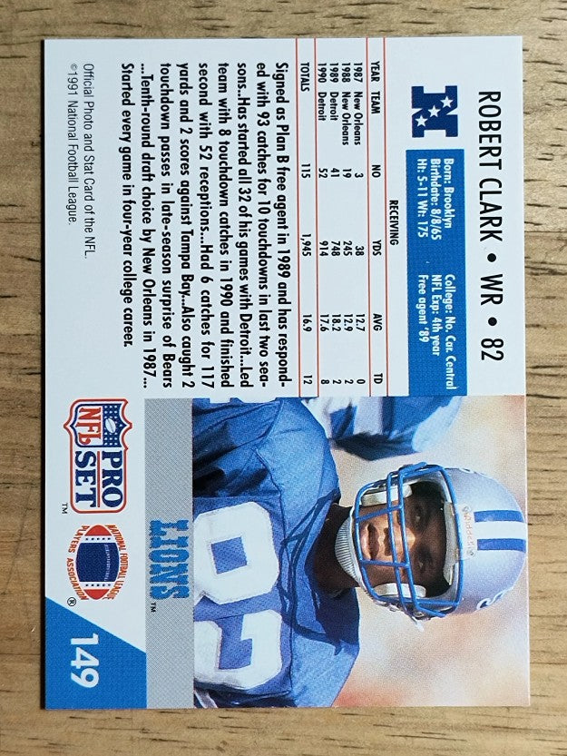 1991 Pro Set #149 Robert Clark