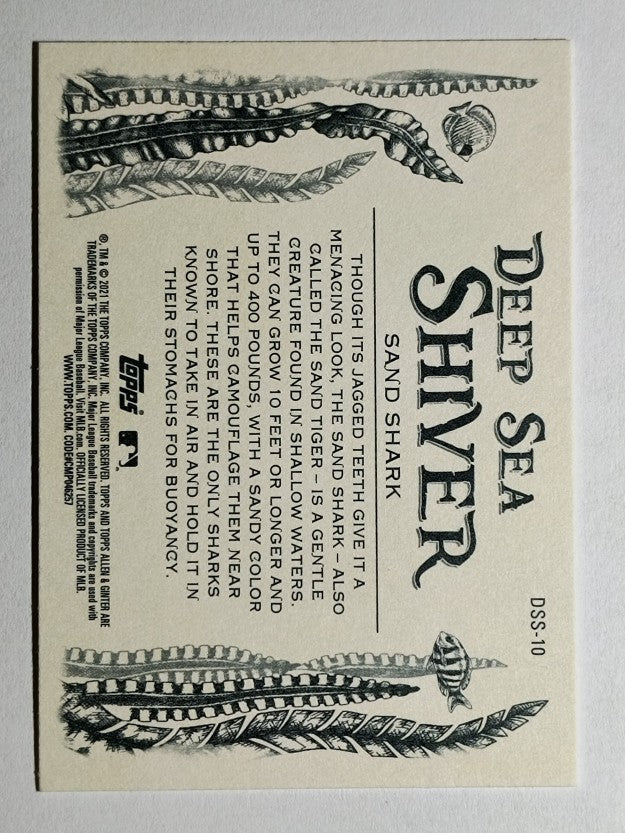 2021 Topps Allen and Ginter Deep Sea Shiver #DSS10 Sand Shark