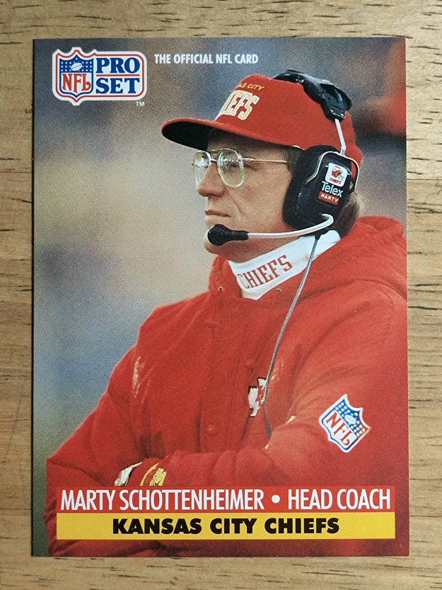 1991 Pro Set #189 Marty Schottenheimer CO