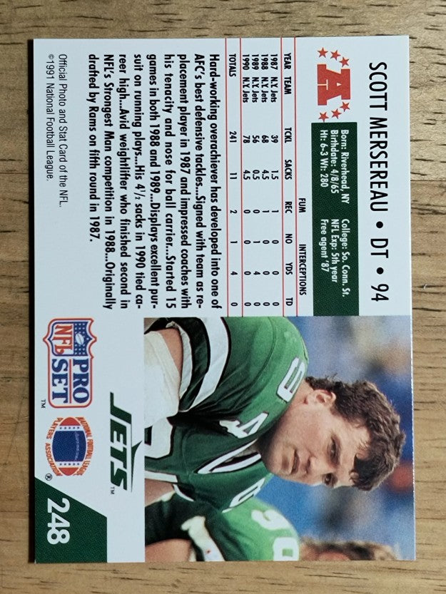 1991 Pro Set #248 Scott Mersereau RC