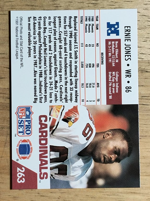 1991 Pro Set #263 Ernie Jones