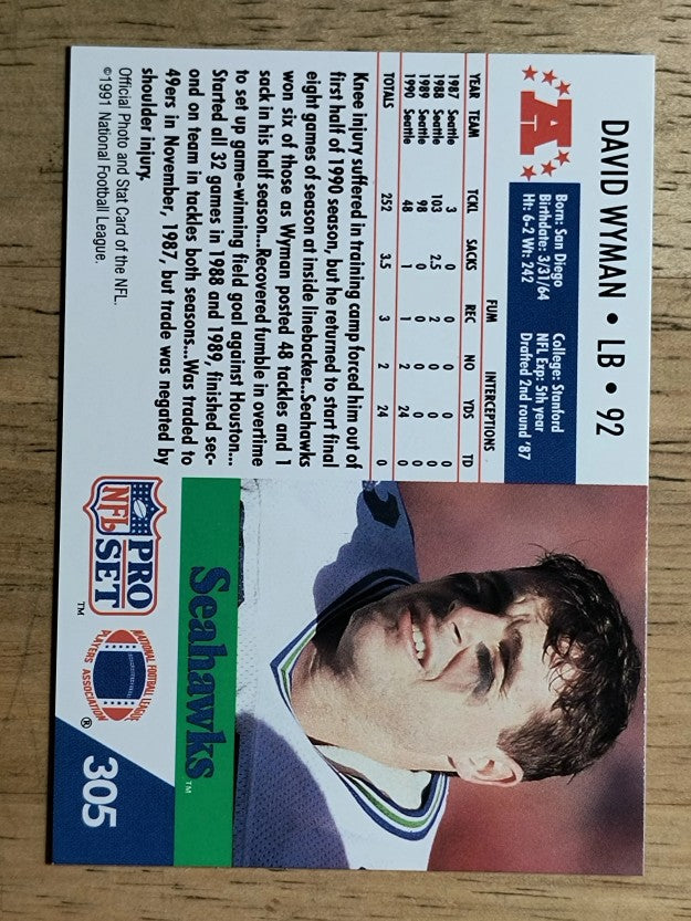 1991 Pro Set #305 David Wyman