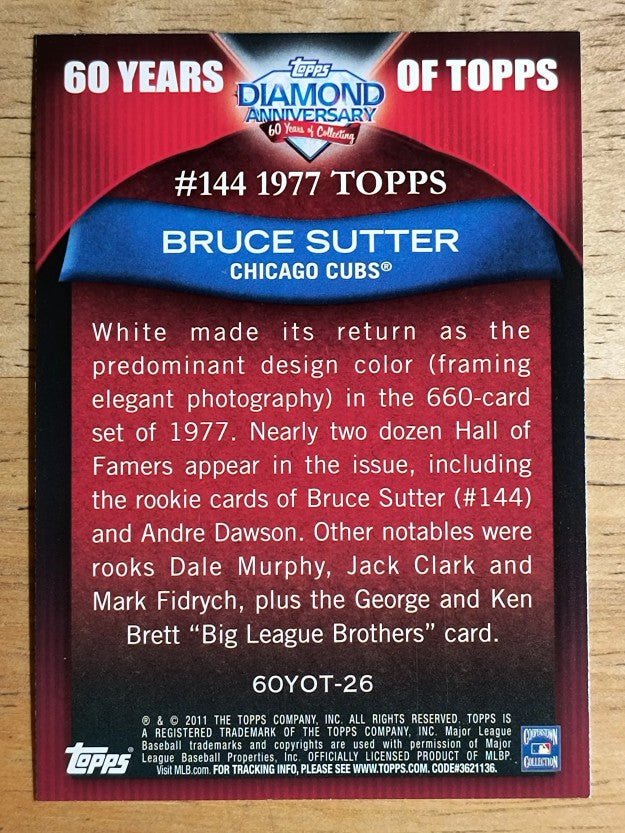 2011 Topps 60 Years of Topps #26 Bruce Sutter