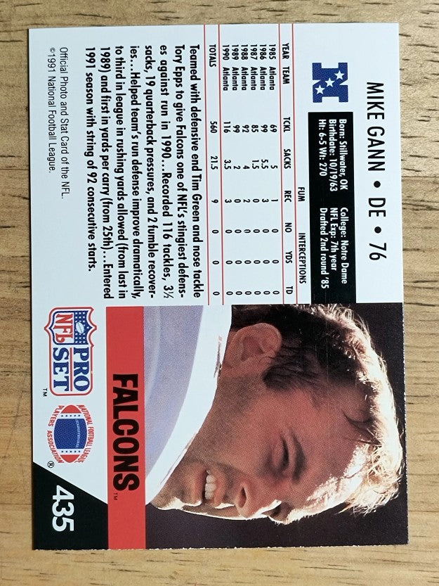 1991 Pro Set #435 Mike Gann