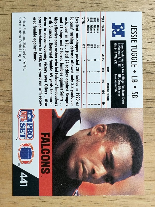 1991 Pro Set #441 Jessie Tuggle