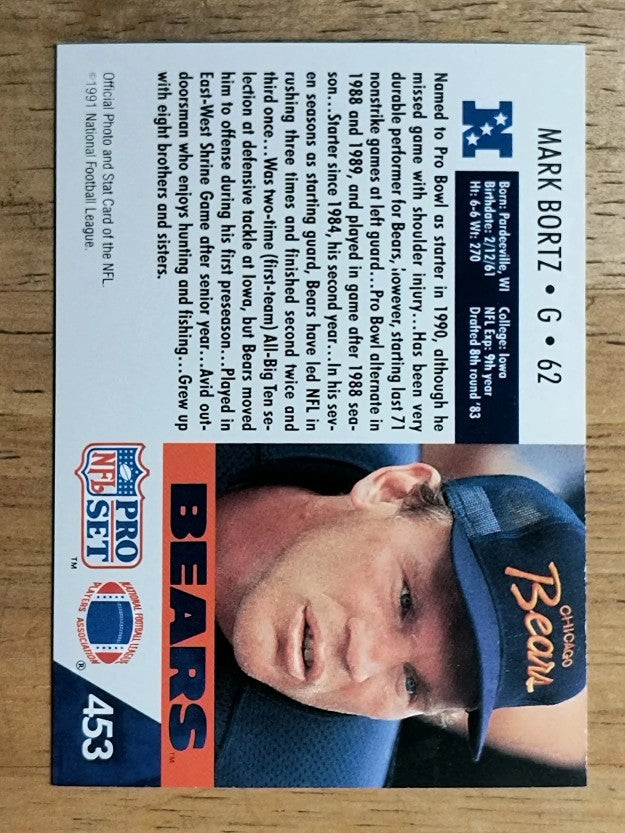 1991 Pro Set #453 Mark Bortz