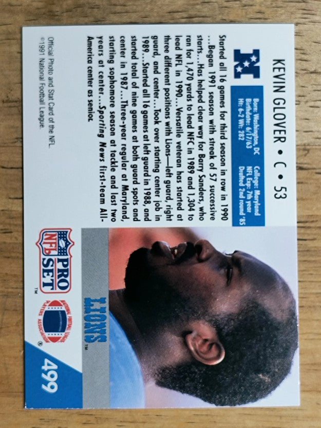 1991 Pro Set #499 Kevin Glover