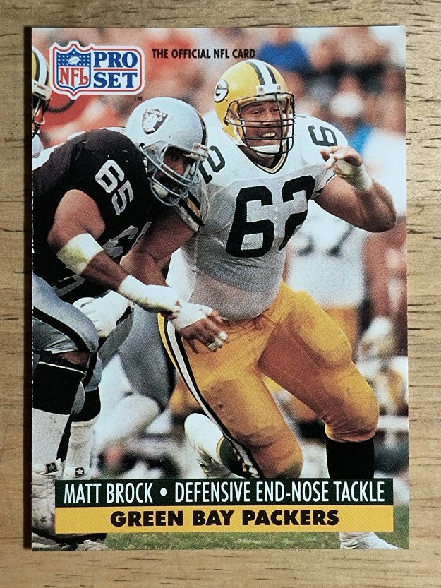 1991 Pro Set #505 Matt Brock RC