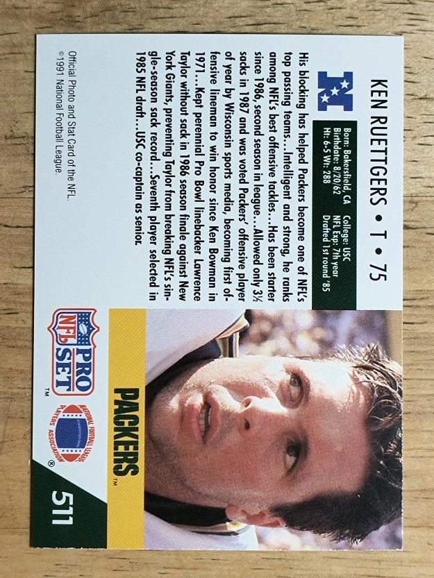 1991 Pro Set #511 Ken Ruettgers