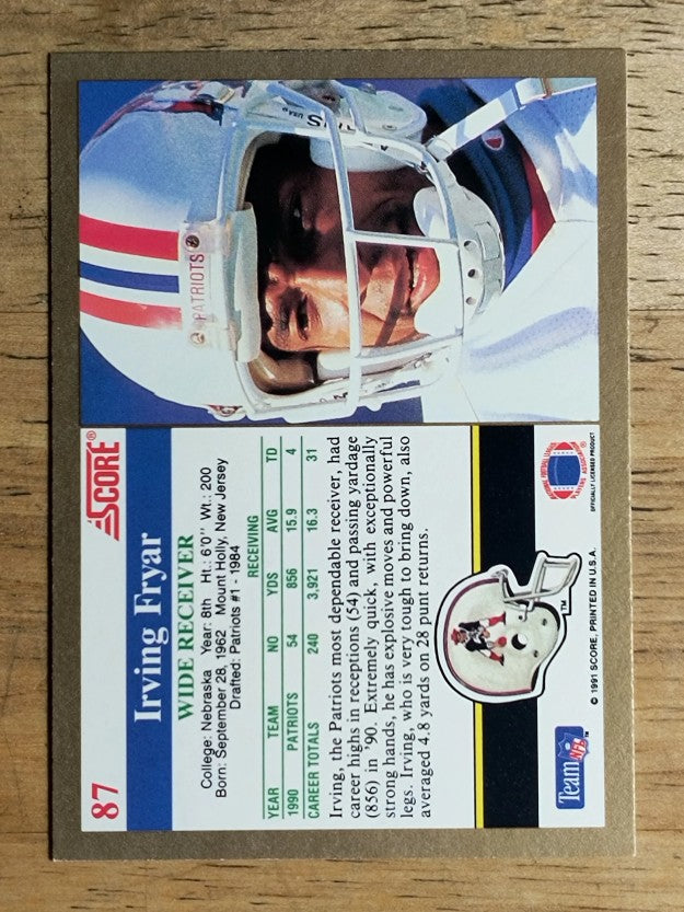 1991 Score #87 Irving Fryar