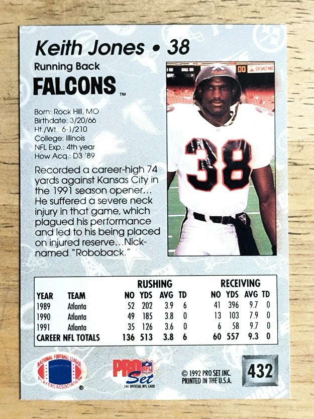1992 Pro Set #432 Keith Jones